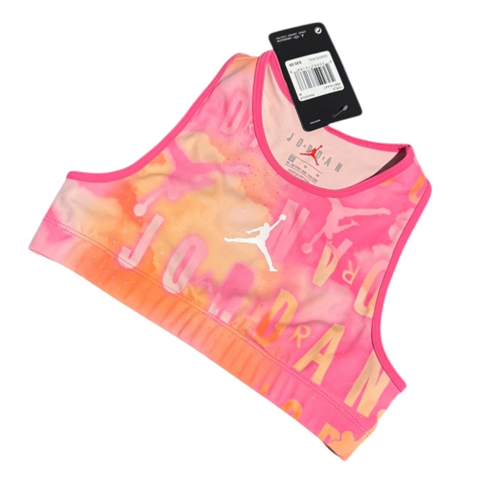 Jordan Bright Pink and Orange Sports Bra